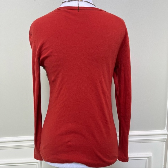Kerrits Burnt Sienna Equestrian Long Sleeve Tee Sz L - Picture 3 of 8